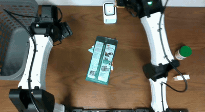 Cosmos3-Nano-Sim-Bimanual robot manipulation demo