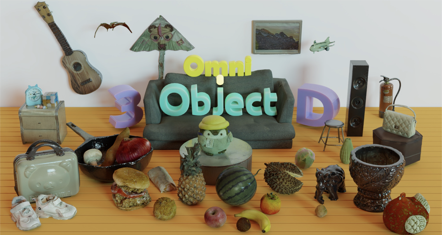 OmniObject3D: Large-Vocabulary 3D Object Dataset for Realistic Perception, Reconstruction and Generation